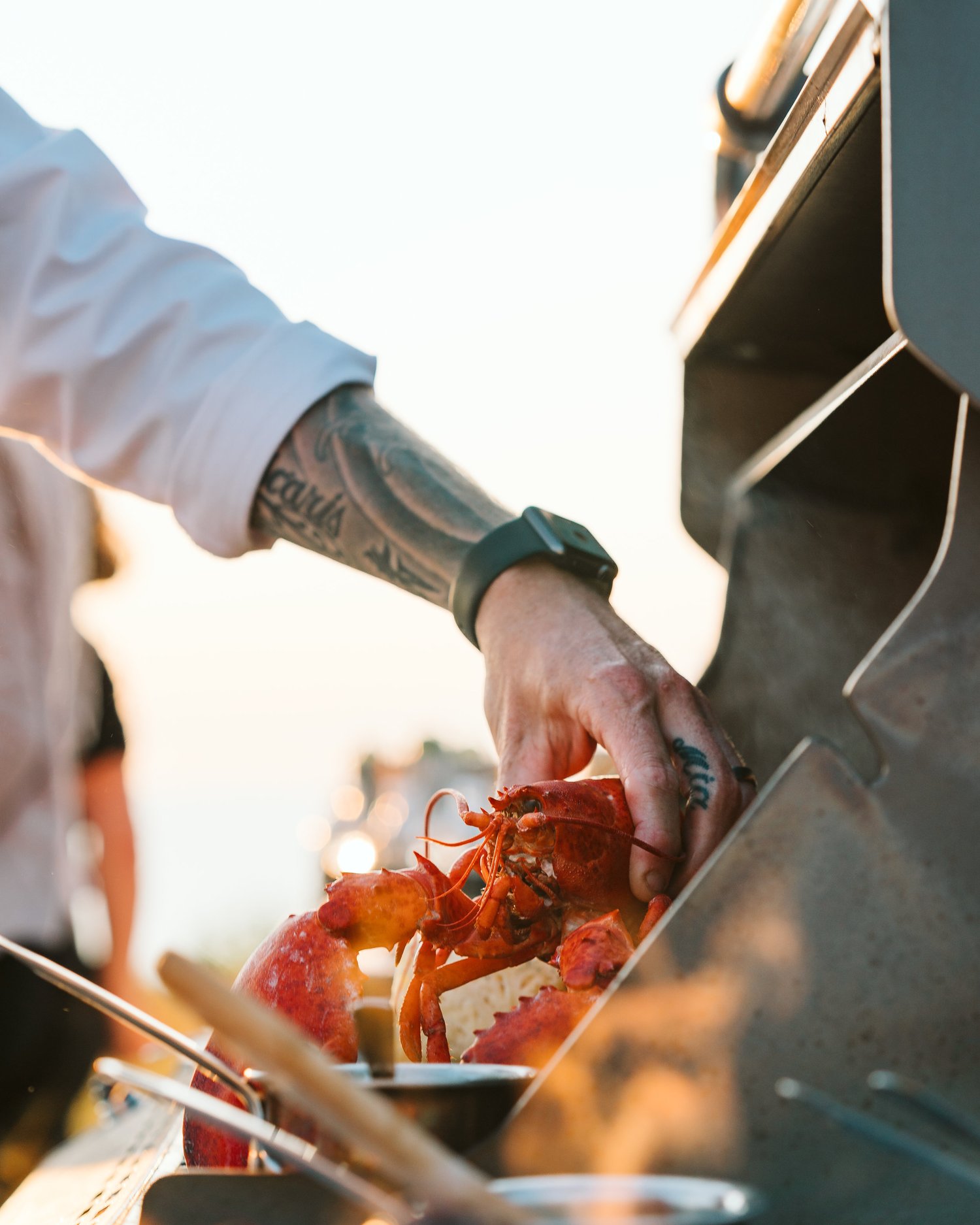 Lobster on the grill